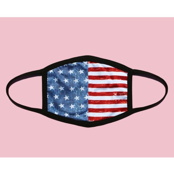 NWT American Flag Stars and stripes face mask - Picture 5 of 6